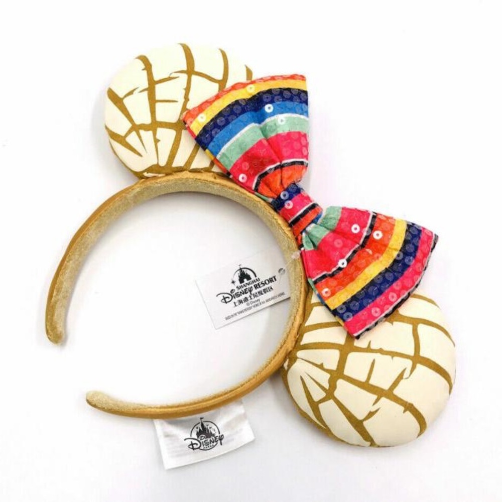 NEW Minnie Mouse Concha Ears Exclusive Disney Minnie Mouse Ears with Bow - Picture 2 of 3